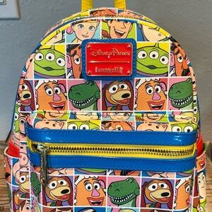 Disney Parks Exclusive Loungefly HardTag Toy Story  AOP Character Backpack, BNWT